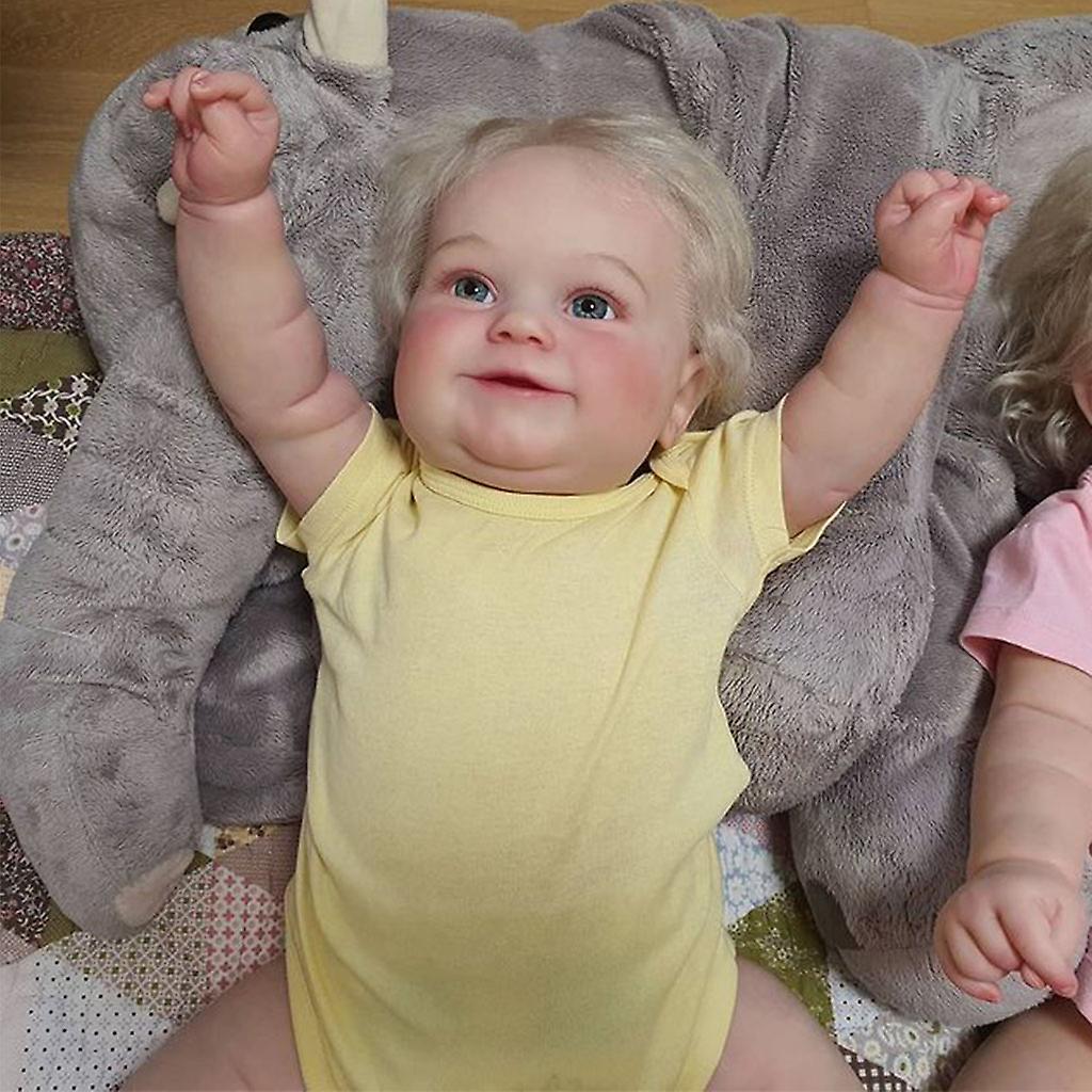 Reborn Girl 20" Soft Weighted Body Lifelike Cute Handmade Silicone Reborn Doll Set, Gift for Kids