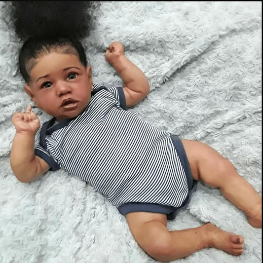 Realistic 22''  Handmade Huggable Soft Body Reborn Baby Doll Girl Gift